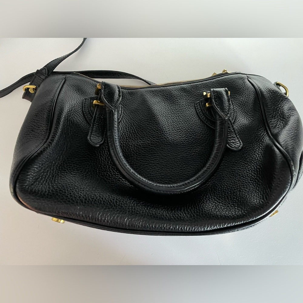 JCrew Black Pebble Leather Purse